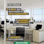 Exemplo de configuração modular da Dutotec para Colunas Plus Slim