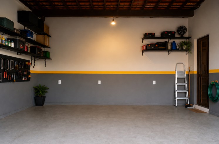 Tomada na garagem