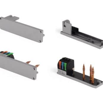 Trilho de Energia Dutotec XP - tampas terminais cinza