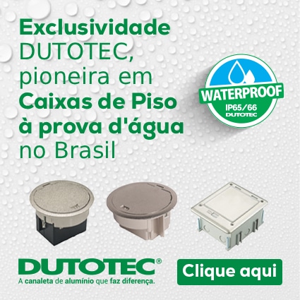 Banner capa das caixas de piso a prova d'agua da Dutotec mobile